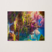 おとぎ話の城。プリンセス城 ジグソーパズル (横)