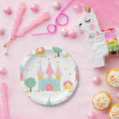 おとぎ話の城 ペーパープレート (パーティー)