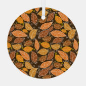 おとぎ話の城、モダン油風景。 ガラスオーナメント (裏面)