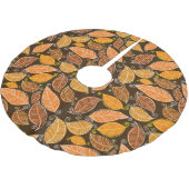 おとぎ話の城、モダン油風景。 ブラッシュドポリエステルツリースカート (アングル)