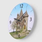 おとぎ話の城 ラージ壁時計 (傾斜)