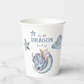 おとぎ話の夢のようなドラゴン ベビーシャワー 紙コップ (裏面)