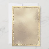 おとぎ話の妖精クリスタルボールを金ゴールド 招待状 (裏面)