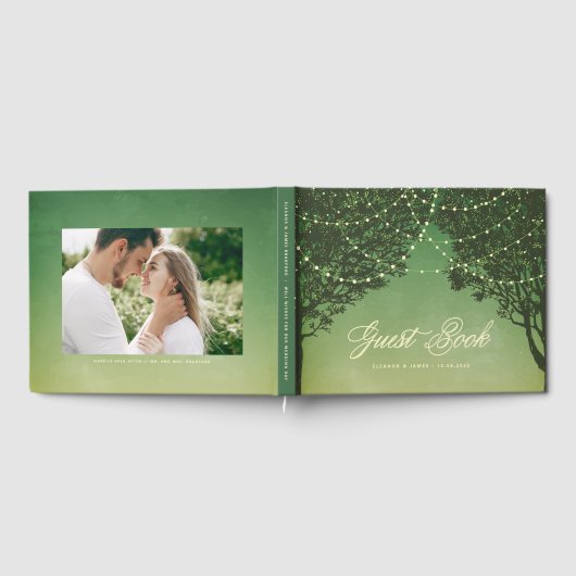 おとぎ話の屋外ラ結婚イツゲストブック ゲストブック (全面)