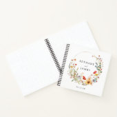 おとぎ話の山花結婚のゲストブック ノートブック (内部)