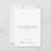 おとぎ話の山花結婚の花 サンキューカード (裏面)