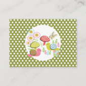 おとぎ話の庭の赤ちゃんシャワーディスプレイ エンクロージャーカード (裏面)