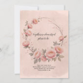 おとぎ話の庭園スパークルウェディング招待状 招待状 (裏面)