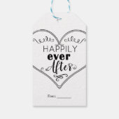 おとぎ話の後の楽しモダンい結婚式の引き出物 ギフトタグ (裏面)