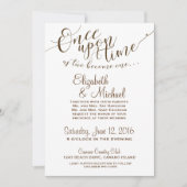 おとぎ話の招待状 Once Upon A Time - ホワイト 招待状 (正面)