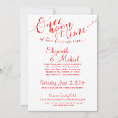 おとぎ話の招待状 Once Upon A Time - RED 招待状 (正面)