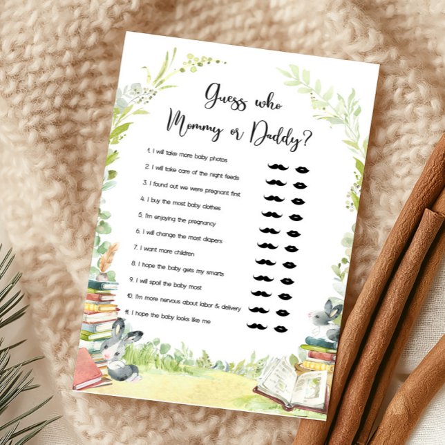 おとぎ話の新しい一章 バースデーシャワー ゲストが誰かを当てるゲーム (Storybook New Chapter Baby Shower Game)