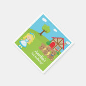 おとぎ話の時間ゴルディロックススリーベアーナプキン スタンダードカクテルナプキン (角)