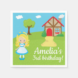 おとぎ話の時間ゴールディロックと3つのクマ スタンダードカクテルナプキン