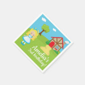 おとぎ話の時間ゴールディロックと3つのクマ スタンダードカクテルナプキン (角)