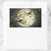 おとぎ話の月とハロウィーンの休日の謎 長方形シール (バッグ)