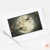 おとぎ話の月とハロウィーンの休日の謎 長方形シール (封筒)