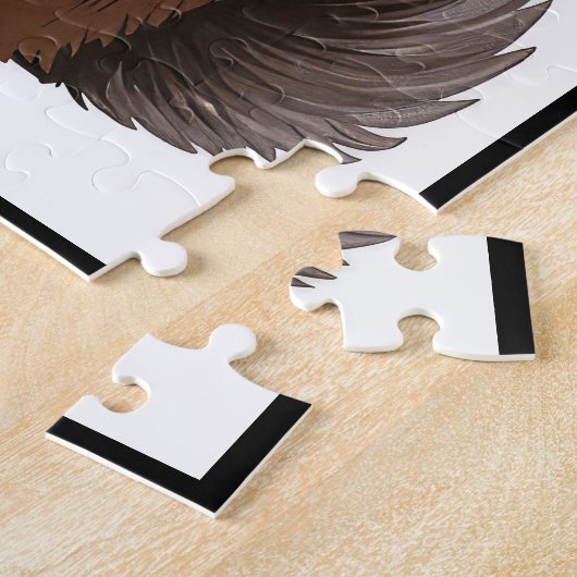 おとぎ話の本から引用したアメリカの秋田犬1 ジグソーパズル (側面)