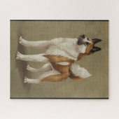 おとぎ話の本から引用したアメリカの秋田犬3 ジグソーパズル (横)