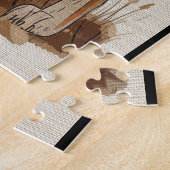 おとぎ話の本から引用したアメリカの秋田犬4 ジグソーパズル (側面)