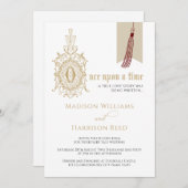 おとぎ話の本を一度に結婚一冊 招待状 (正面/裏面)