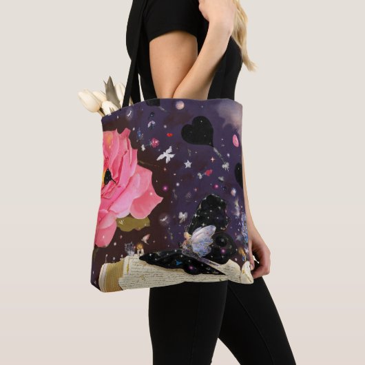 おとぎ話の本 トートバッグ (クローズアップ)