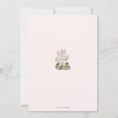 おとぎ話の本 一度きりのプリンセス誕生日 招待状 (裏面)