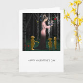 おとぎ話の森のロマンス カード (黄色い花)