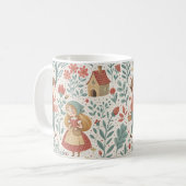 おとぎ話の森の歩くマグ コーヒーマグカップ (正面左)