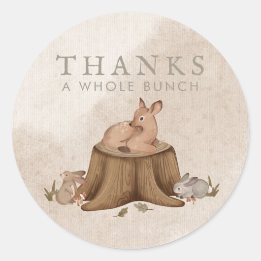 おとぎ話の森の絵本の特別な贈り物 ラウンドシール (正面)