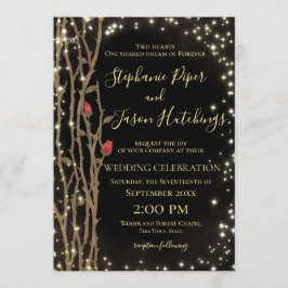 おとぎ話の森結婚の 招待状