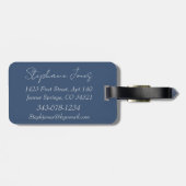 おとぎ話の水の色ユニコーンペガコーンバックパック ラゲッジタグ (裏面横)