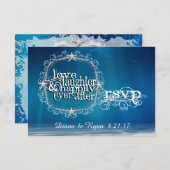 おとぎ話の海への出欠返信 出欠カード (正面/裏面)