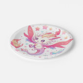 おとぎ話の炎のドラゴンベビーシャワー ペーパープレート (アングル)