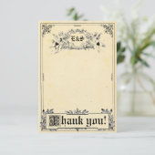 おとぎ話の物語の本の結婚式のサンキューカード サンキューカード (スタンド正面)