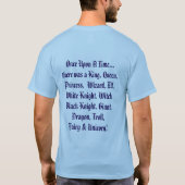 おとぎ話の王子様の気分Tシャツ Tシャツ (裏面)