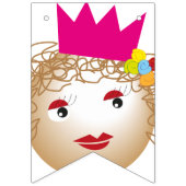 おとぎ話の白い妖精、結婚式のパーティー用品 バンティングフラッグ (第1の旗)