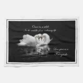 おとぎ話の白鳥 キッチンタオル