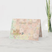 おとぎ話の結婚式のカスタムは感謝していしています サンキューカード (正面)