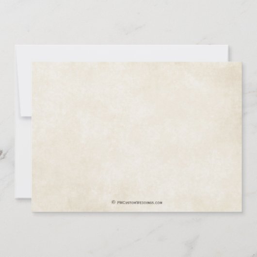 おとぎ話の結婚式の保存日付 セーブザデート (裏面)