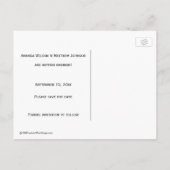 おとぎ話の結婚式の日付のはがきを保存 案内ポストカード (裏面)