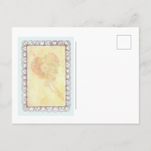 おとぎ話の結婚式の日付を保存 案内ポストカード (裏面)