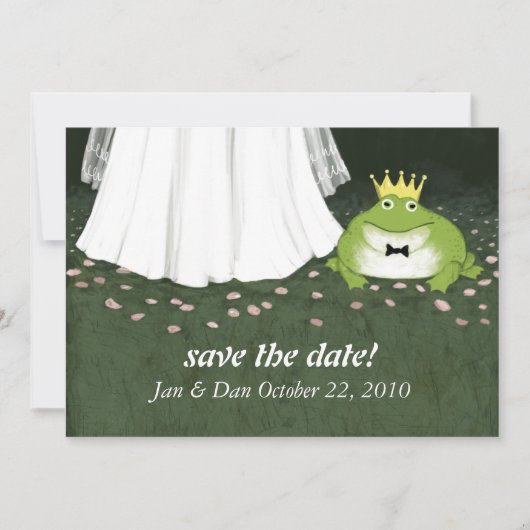おとぎ話の結婚式 フロッグプリンス Save the Date セーブザデート (正面)