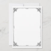 おとぎ話の絵本風 ウェディング セーブ・ザ・デートカード 招待状 (裏面)