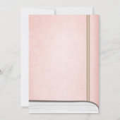 おとぎ話の絵本 ベビーシャワー 招待状 ピンク (裏面)