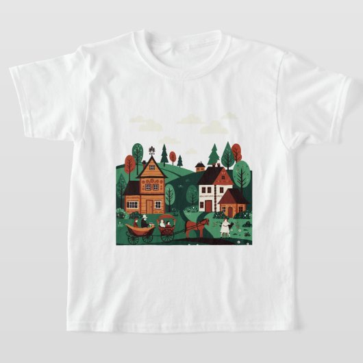 おとぎ話の絵 Tシャツ (レイダウン)
