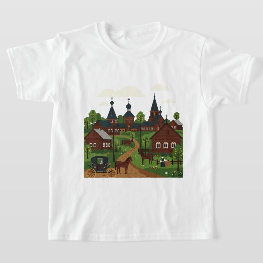 おとぎ話の絵 Tシャツ (レイダウン)