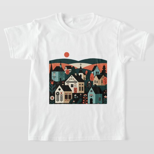 おとぎ話の絵 Tシャツ (レイダウン)