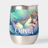 おとぎ話の花で眠るパーソナライズされたおとぎ (左面)