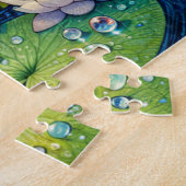 おとぎ話の花で眠るパーソナライズされたおとぎ ジグソーパズル (側面)